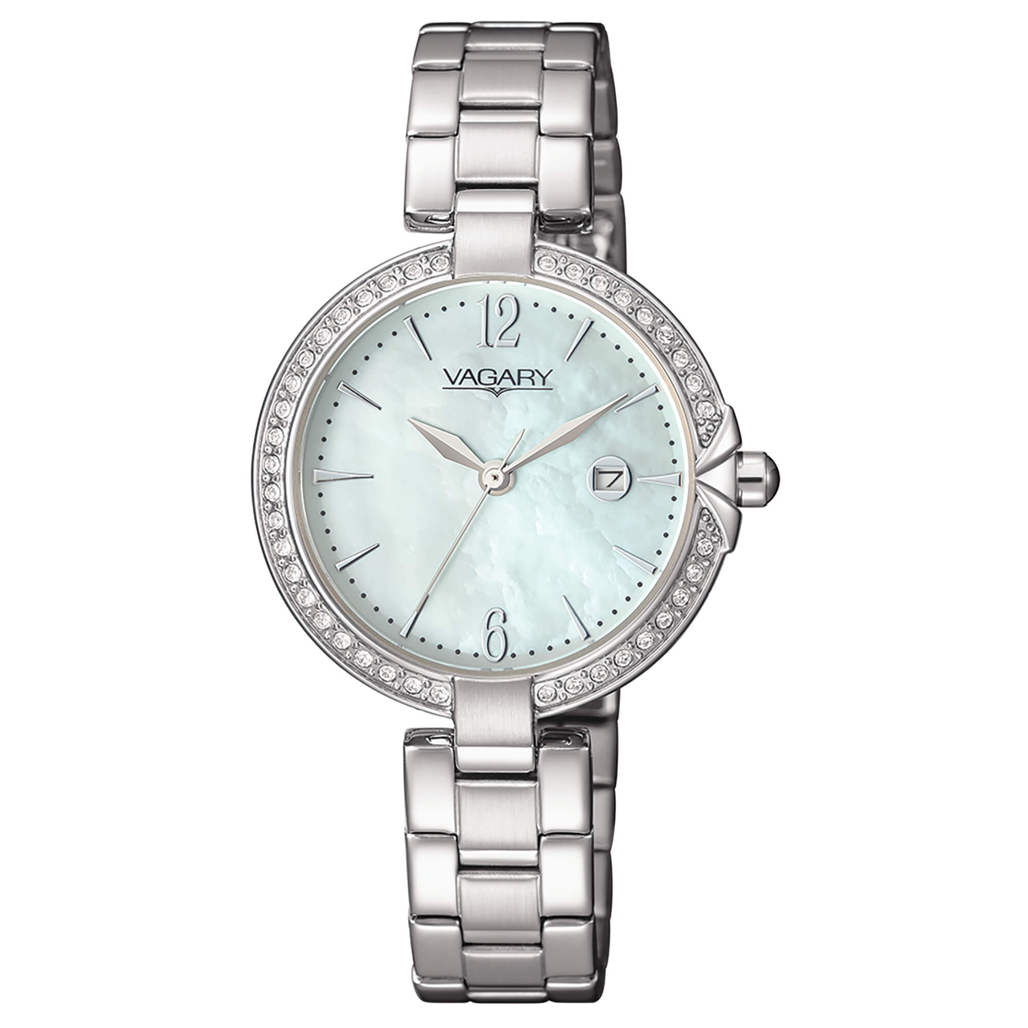 Orologio Donna Vagary Acciaio Quarzo Data Madreperla Zirconi IU3-215-91