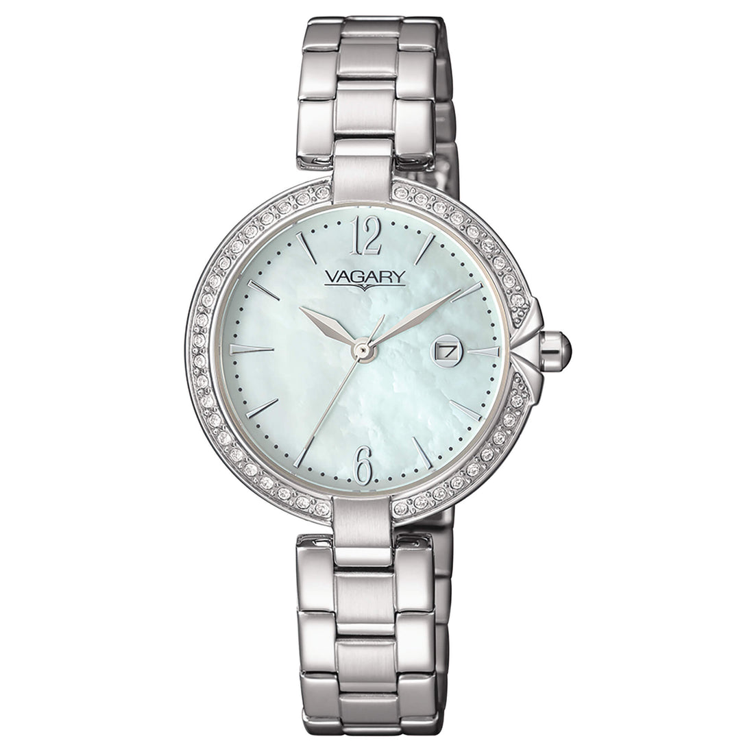 Orologio Donna Vagary Acciaio Quarzo Data Madreperla Zirconi IU3-215-91