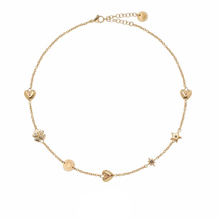 Collana Donna Liujo Girocollo Acciaio Cuori LJ3176