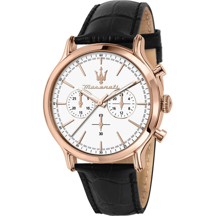 Orologio Uomo Maserati Quarzo Cronografo Rosè Acciaio Bianco R8871618016