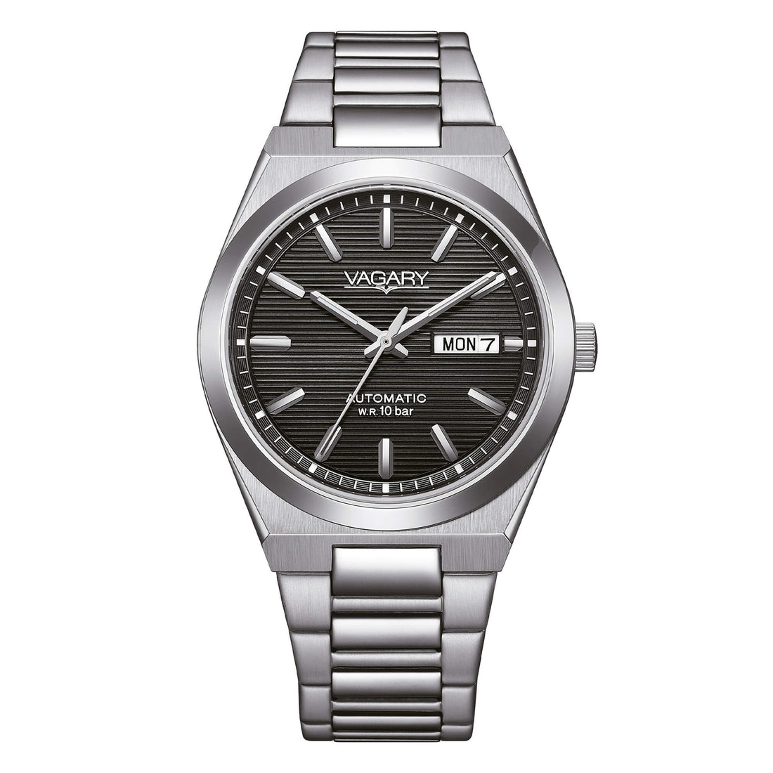 Orologio Uomo Vagary By Citizen Timeless Automatico Nero Acciaio IX3-611-51