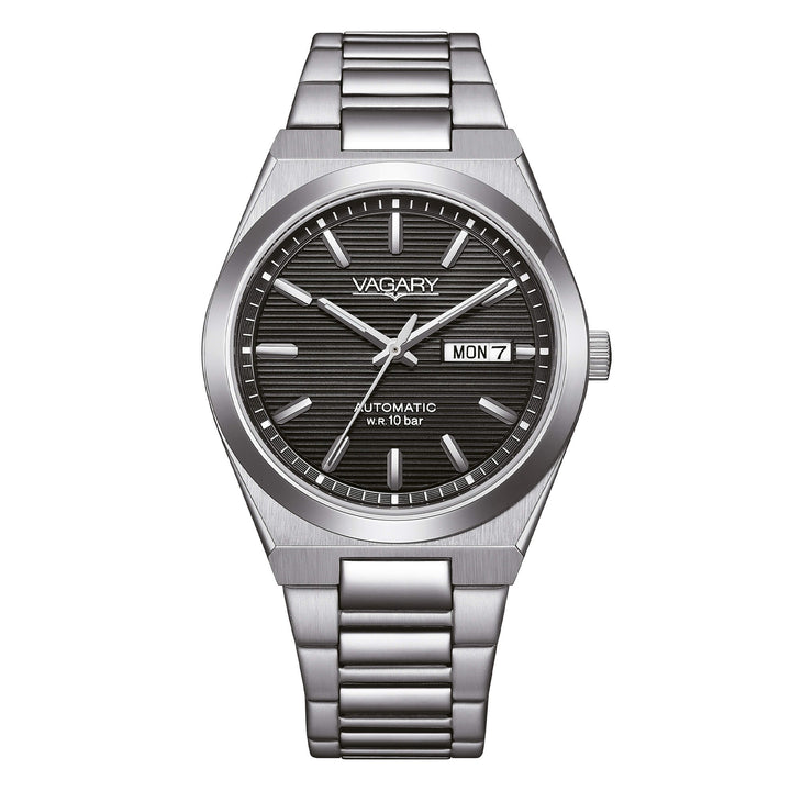 Orologio Uomo Vagary By Citizen Timeless Automatico Nero Acciaio IX3-611-51