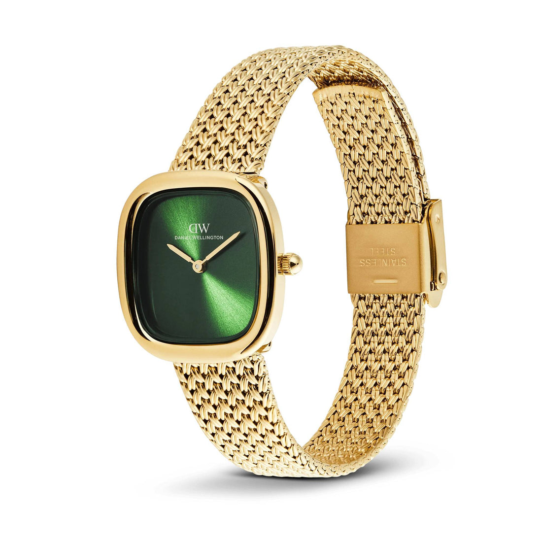 Orologio Donna Daniel Wellington Acciaio Dorato Verde Margot Braided DW00100967