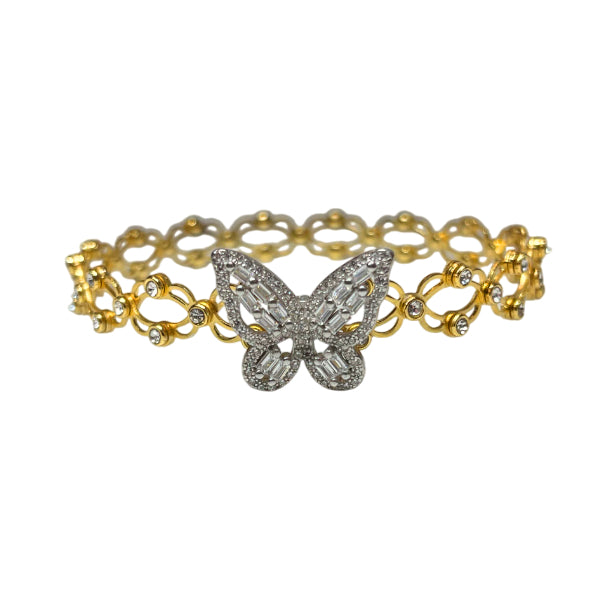 Anello-Bracciale Donna Re Mida Argento Dorato Estendibile Zirconi Fascia-3