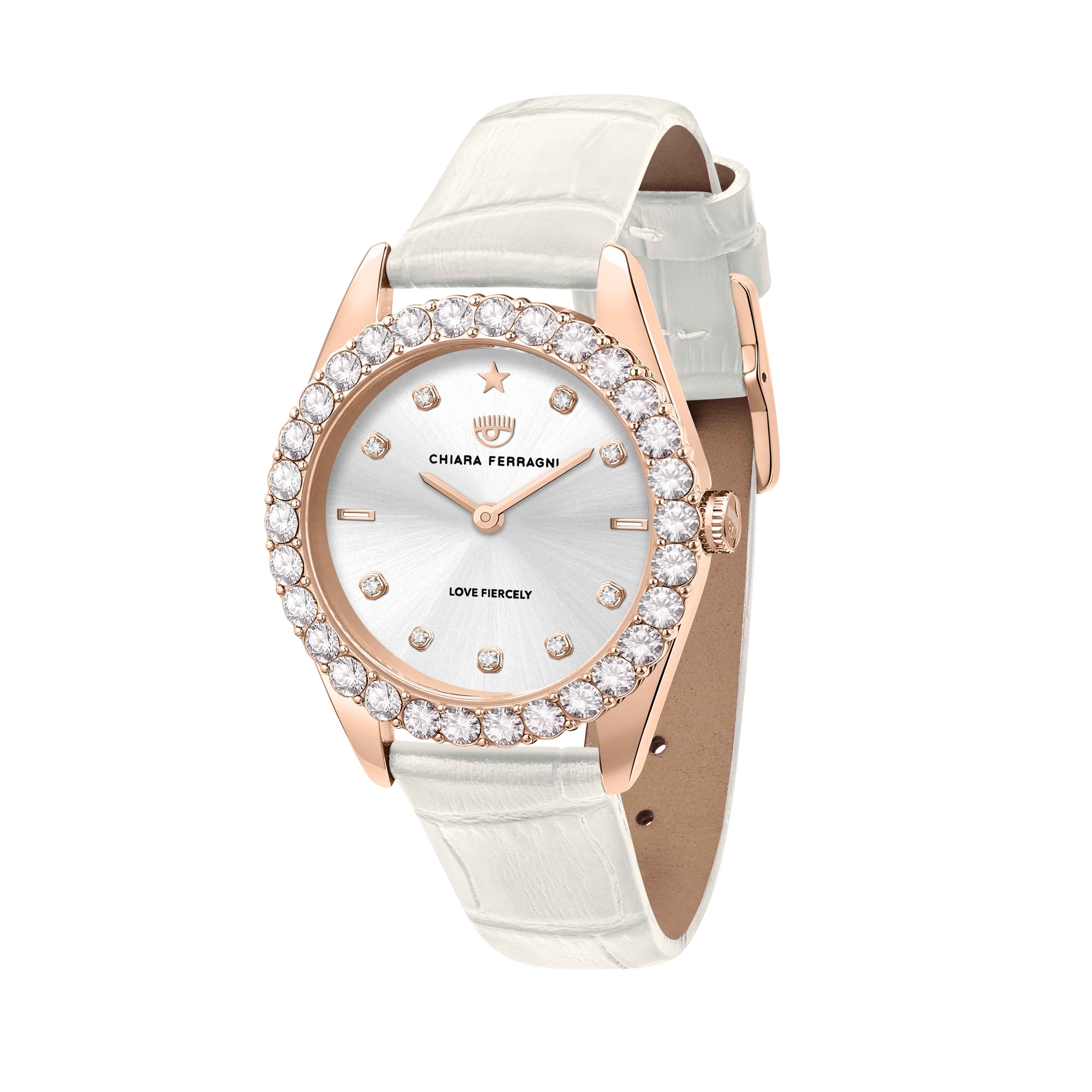 Orologio Donna Chiara Ferragni Quarzo Solo Tempo Acciaio Rosè Pelle