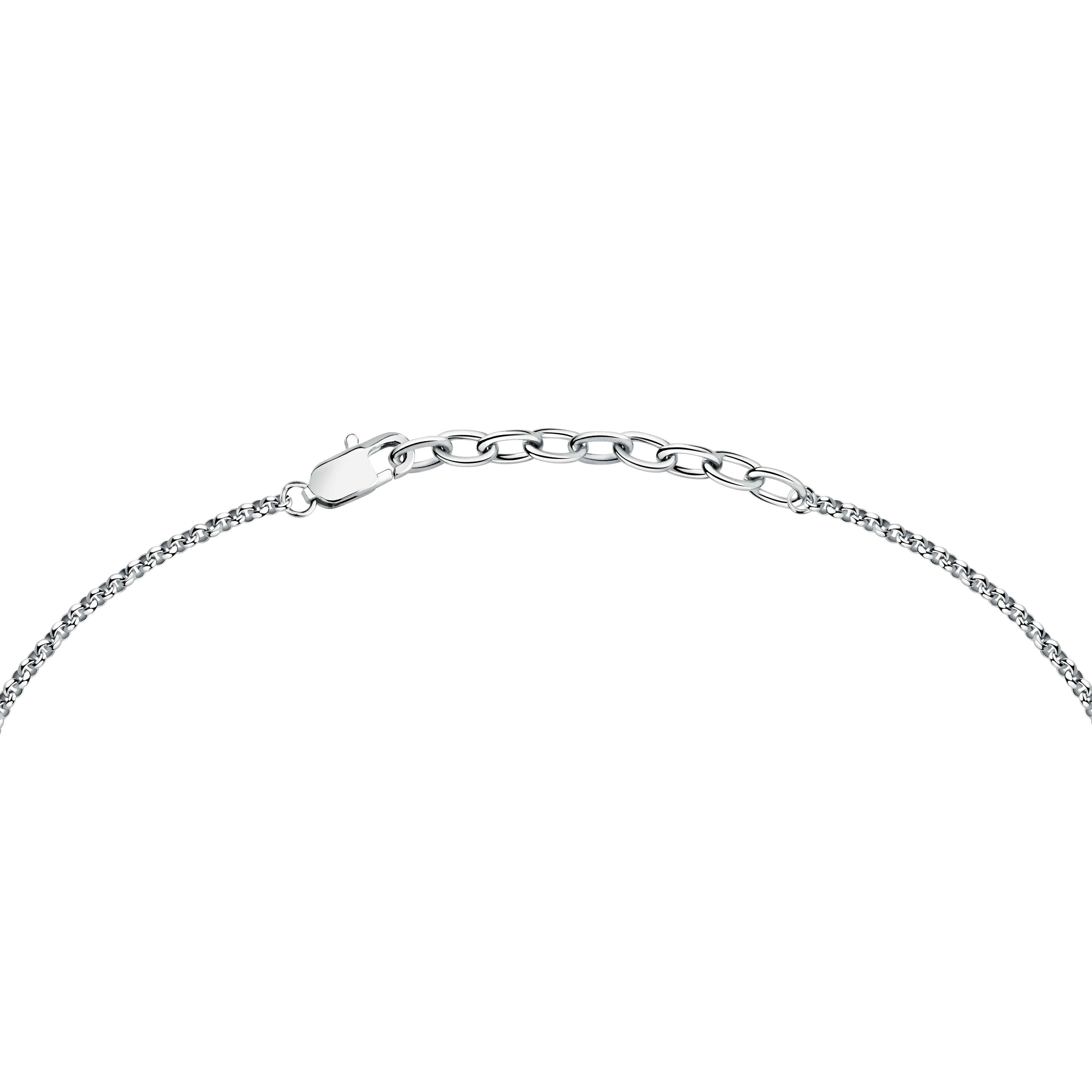 Collana Uomo Maserati Acciaio Rosè Punto Luce Zircone Nero JM334AXO06