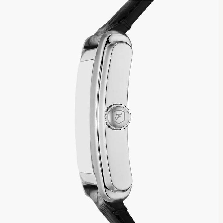 Orologio Uomo Fossil Carraway Quarzo Solo Tempo Acciaio Pelle Nero Numeri Romani FS6078