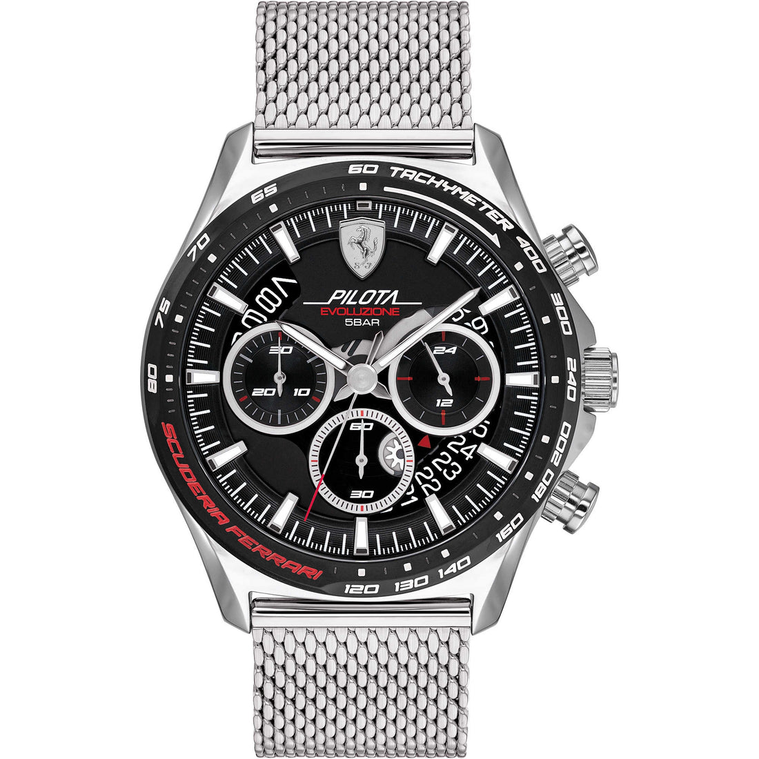 Orologio Uomo Quarzo Ferrari Cronografo Pilota Evo Maglia Milano FER0830826