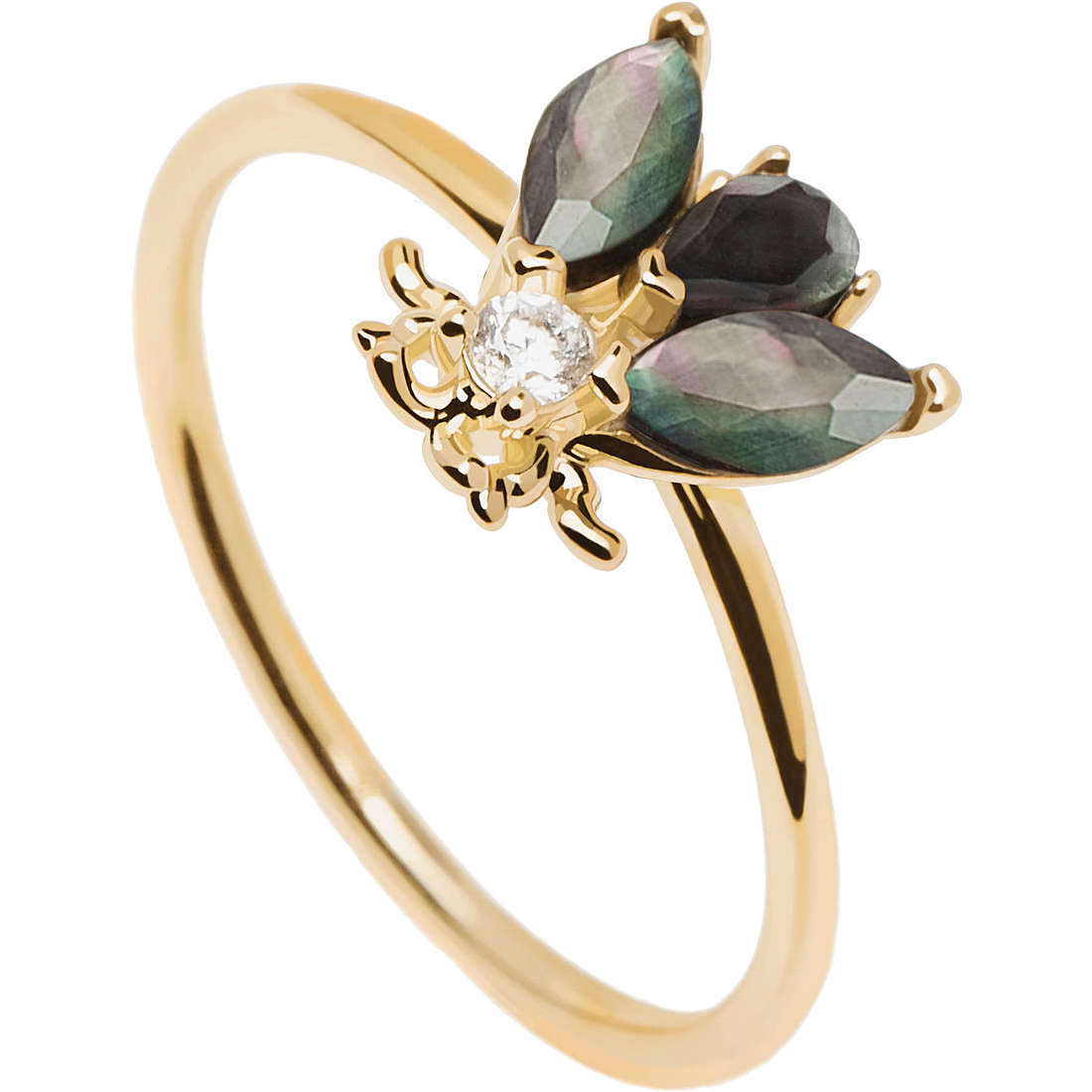Anello Donna PDP Argento 925 Placcatura Oro zaza AN01-255-14