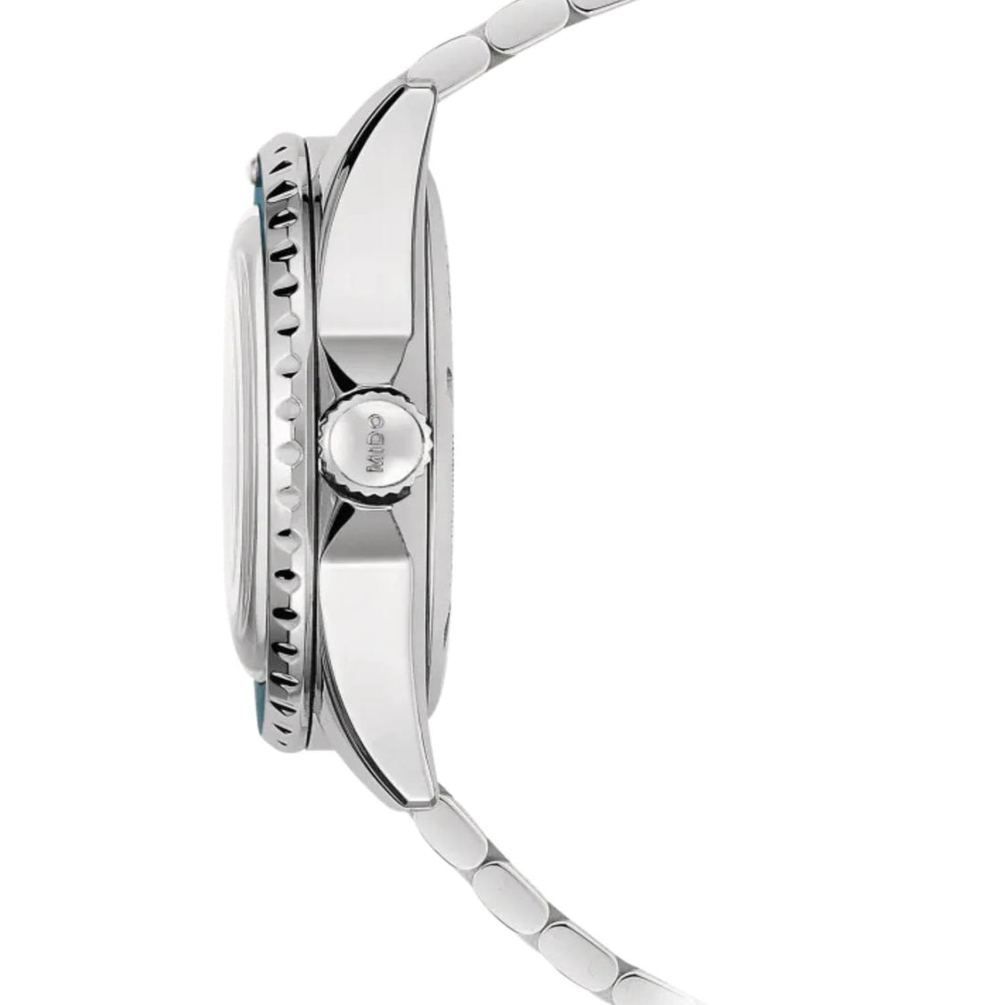 Orologio Uomo Mido Acciaio Automatico Doppia Data Blu Doppio Cinturino Tessuto