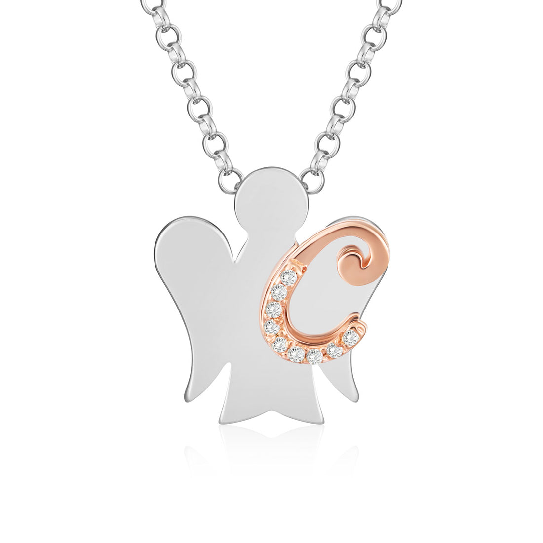 Collana Donna Iniziale C Roberto Giannotti Alfabeto degli Angeli GIA500C