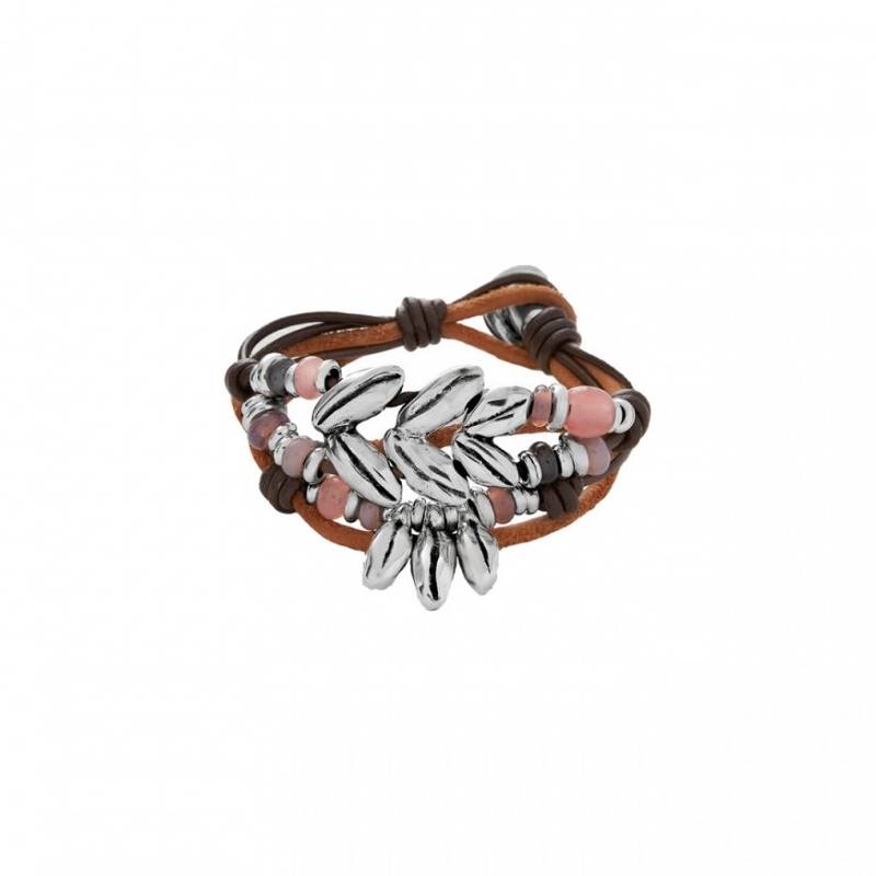 Bracciale Donna Uno De 50 In Cuoio Chiusura A Bottone