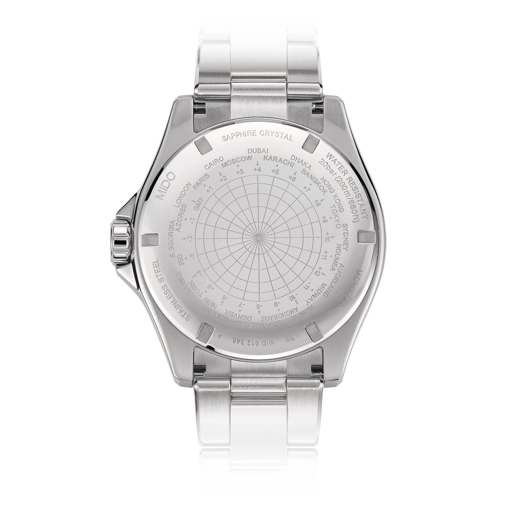 Orologio Uomo Mido Automatico GMT Acciaio Quadrante Nero Data M0266291105101