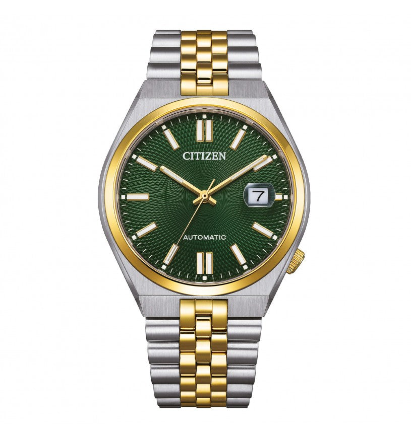 Orologio Uomo Citizen Tsuyosa Automatico Bicolore Verde NK0024-54X