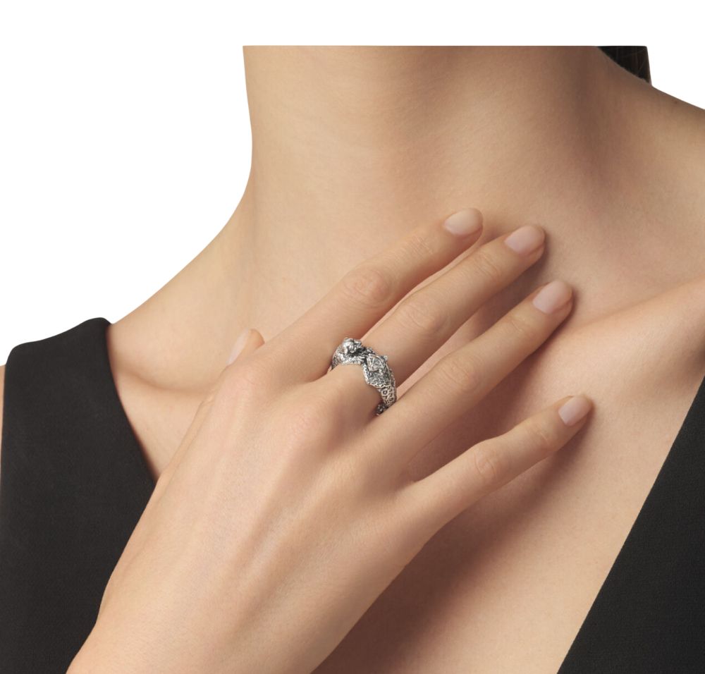 Anello Donna Giovanni Raspini Argento 925 Pantera 12275/14