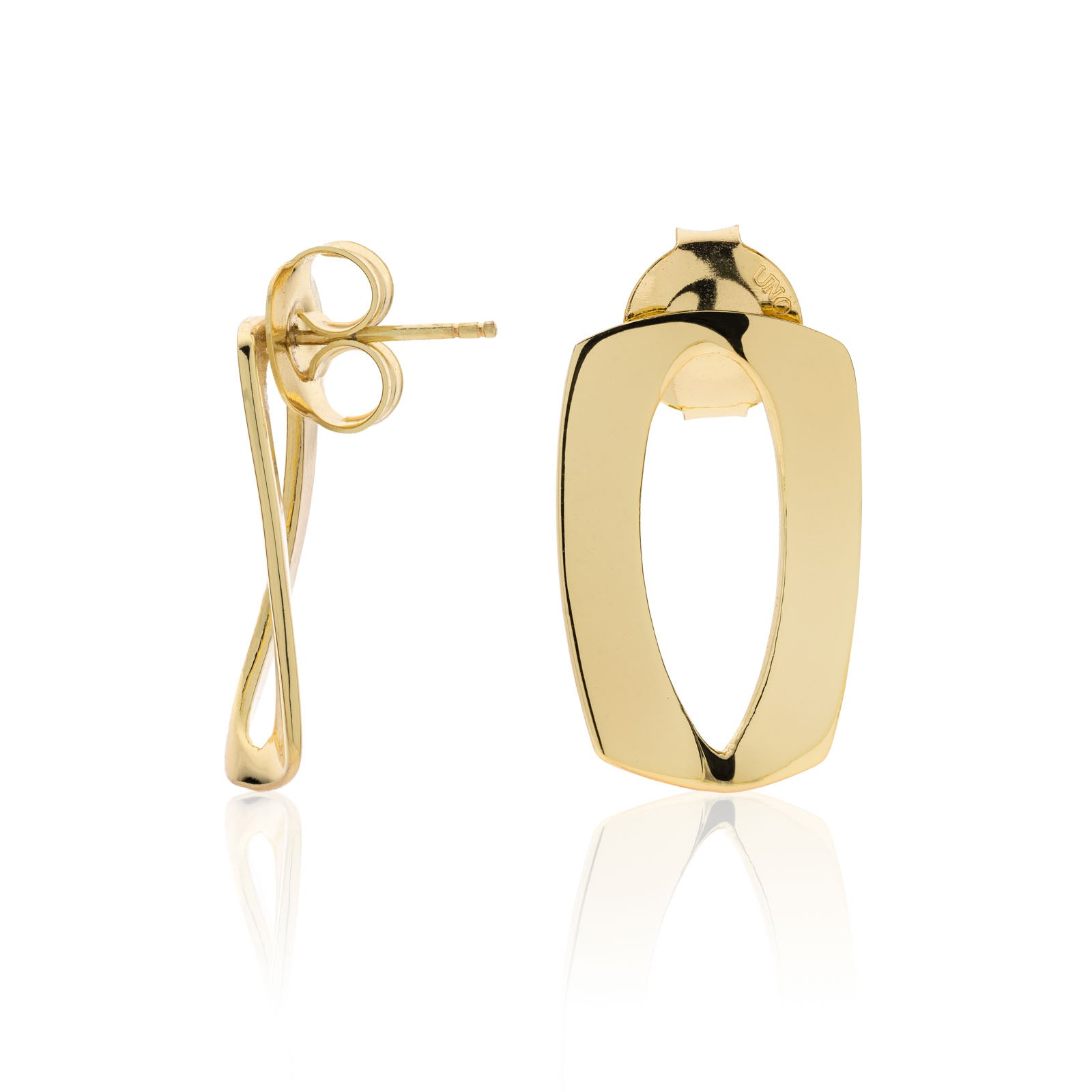 Orecchini Donna Unoaerre Bronzo Dorato Lastra Lucido 555882