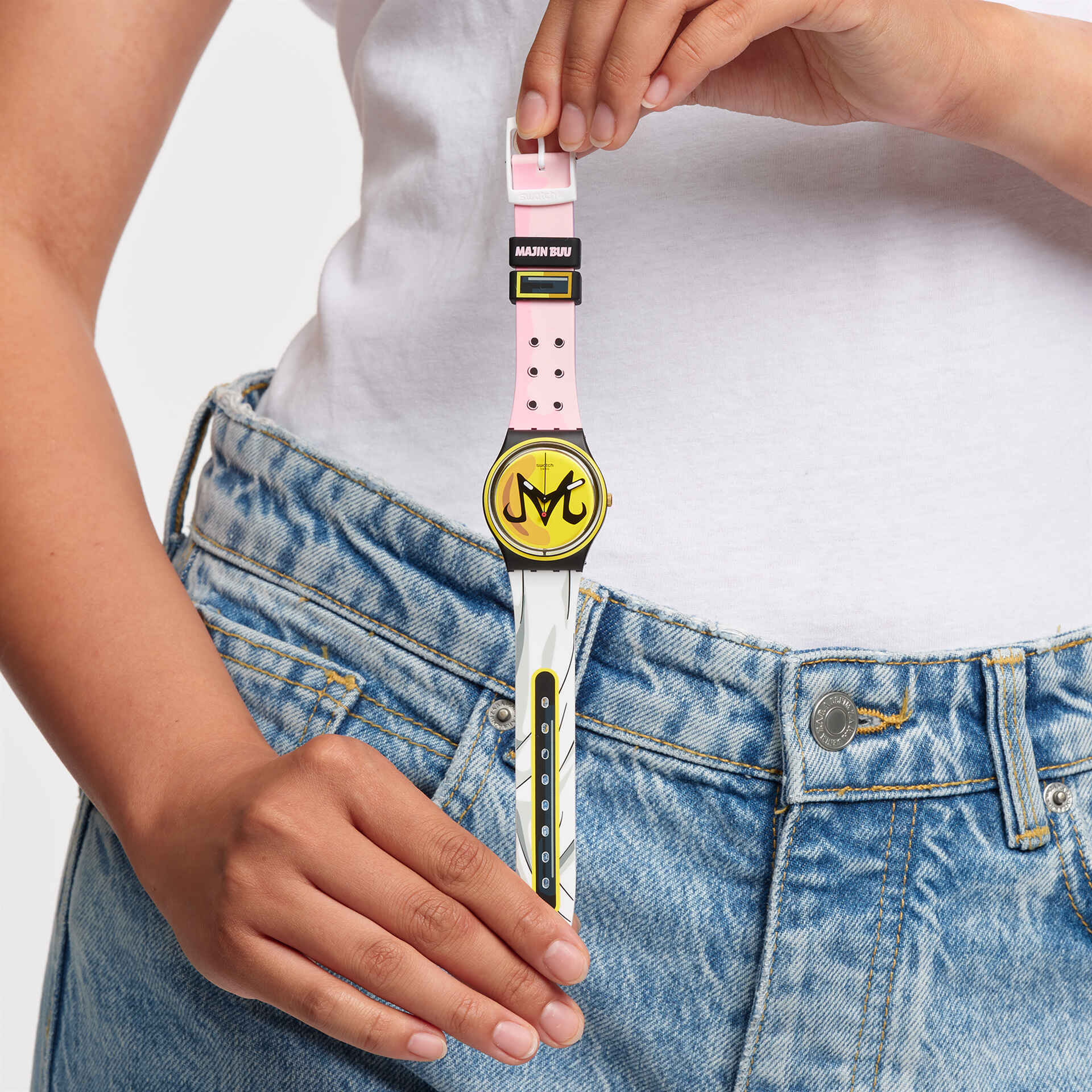 Orologio Uomo Swatch Quarzo Solo Tempo Majin Buu Dragonball GZ358