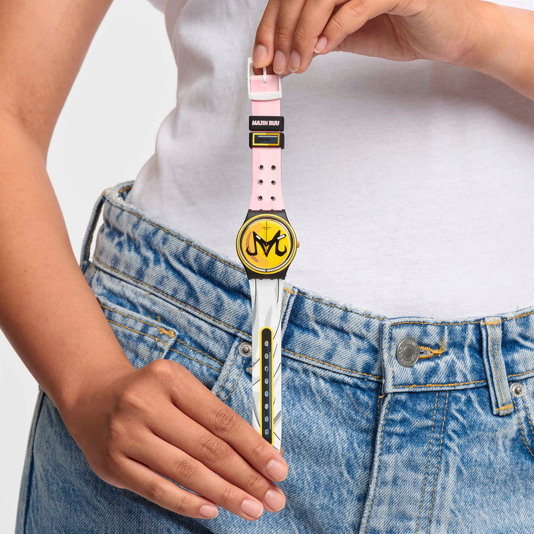 Orologio Uomo Swatch Quarzo Solo Tempo Majin Buu Dragonball GZ358