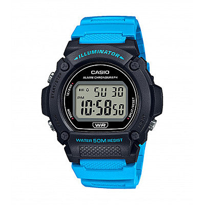 Orologio Bimbo Casio  Digitale blu Quarzo Cronografo Sveglia Timer W-219H-2A2VEF