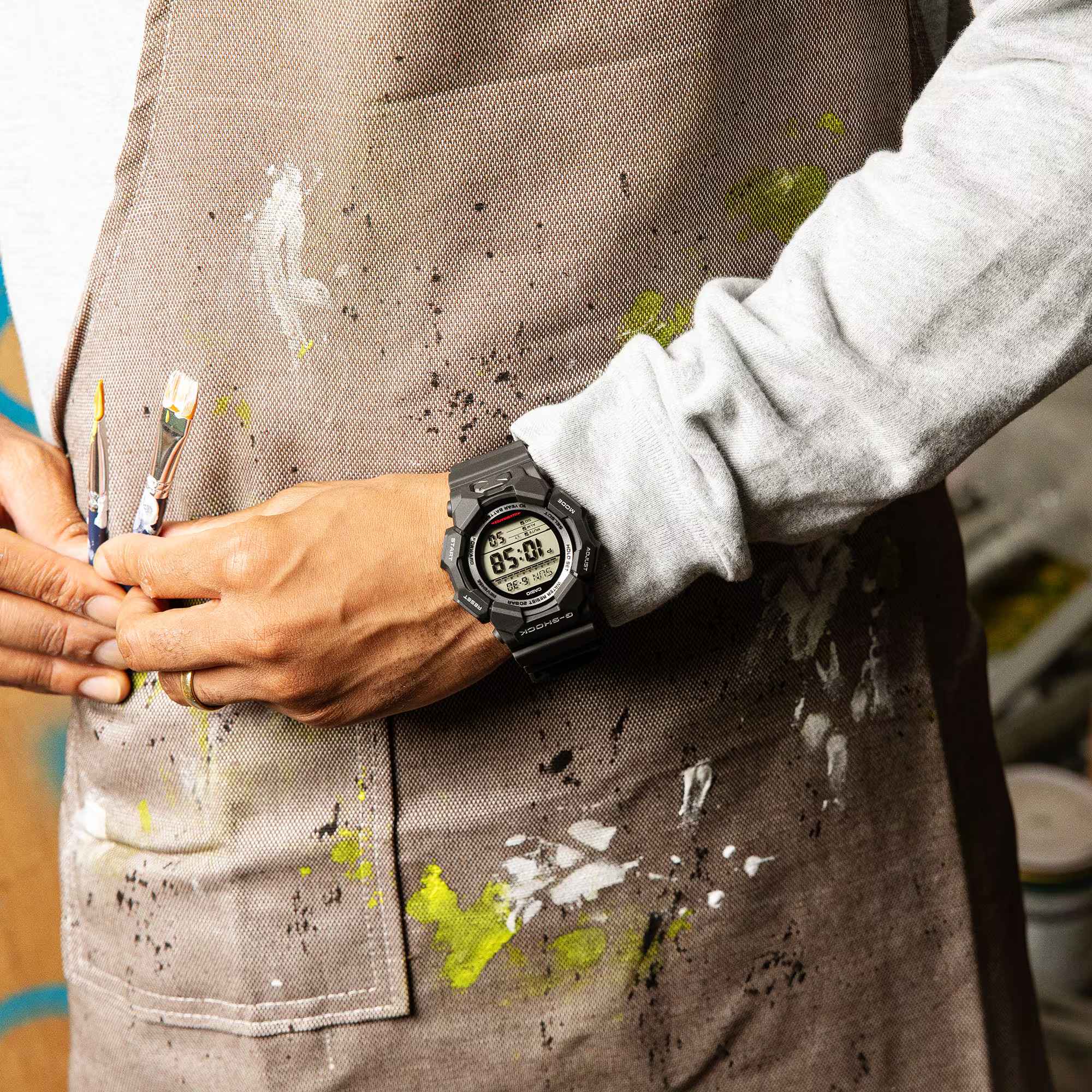 Orologio Uomo Casio G-SHOCK Nero Digitale 10 Anni Batteria GA-010-1ER