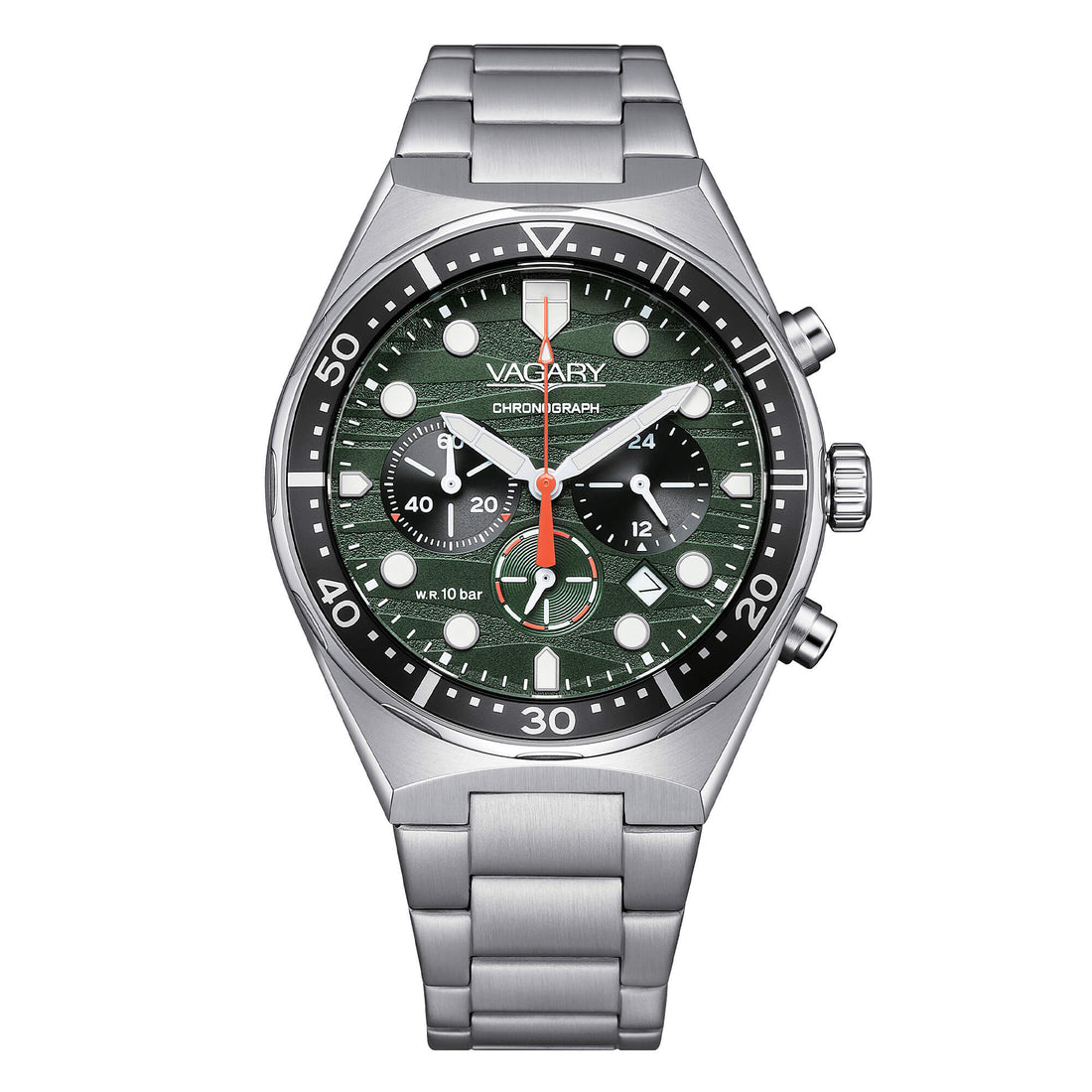 Orologio Uomo Vagary By Citizen Aqua39 Cronografo Verde IV2-214-41