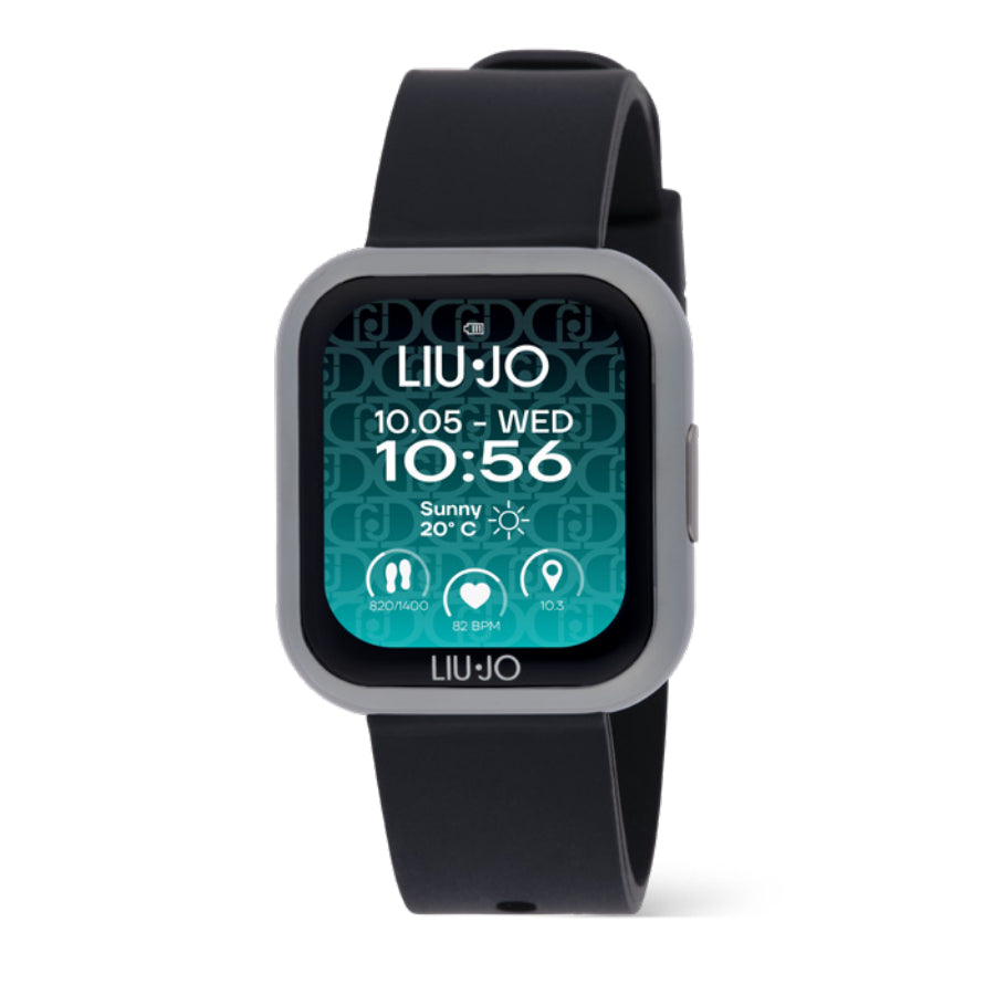 Orologio Uomo Liu Jo Smartwatch Voice Acciaio Nero Gomma SWLJ144