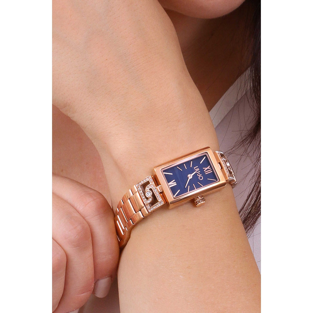 Orologio Donna Liu Jo Quarzo Solo Tempo Acciaio Rosè Zirconi TLJ2096