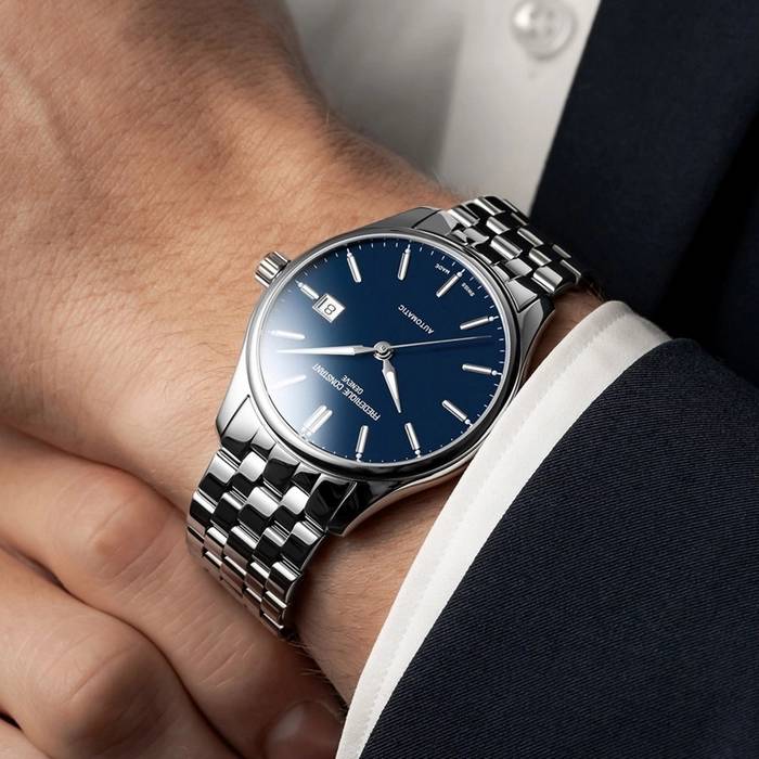 Orologio Uomo Frederique Constant Automatico Classic Blu FC-303NN5B6B