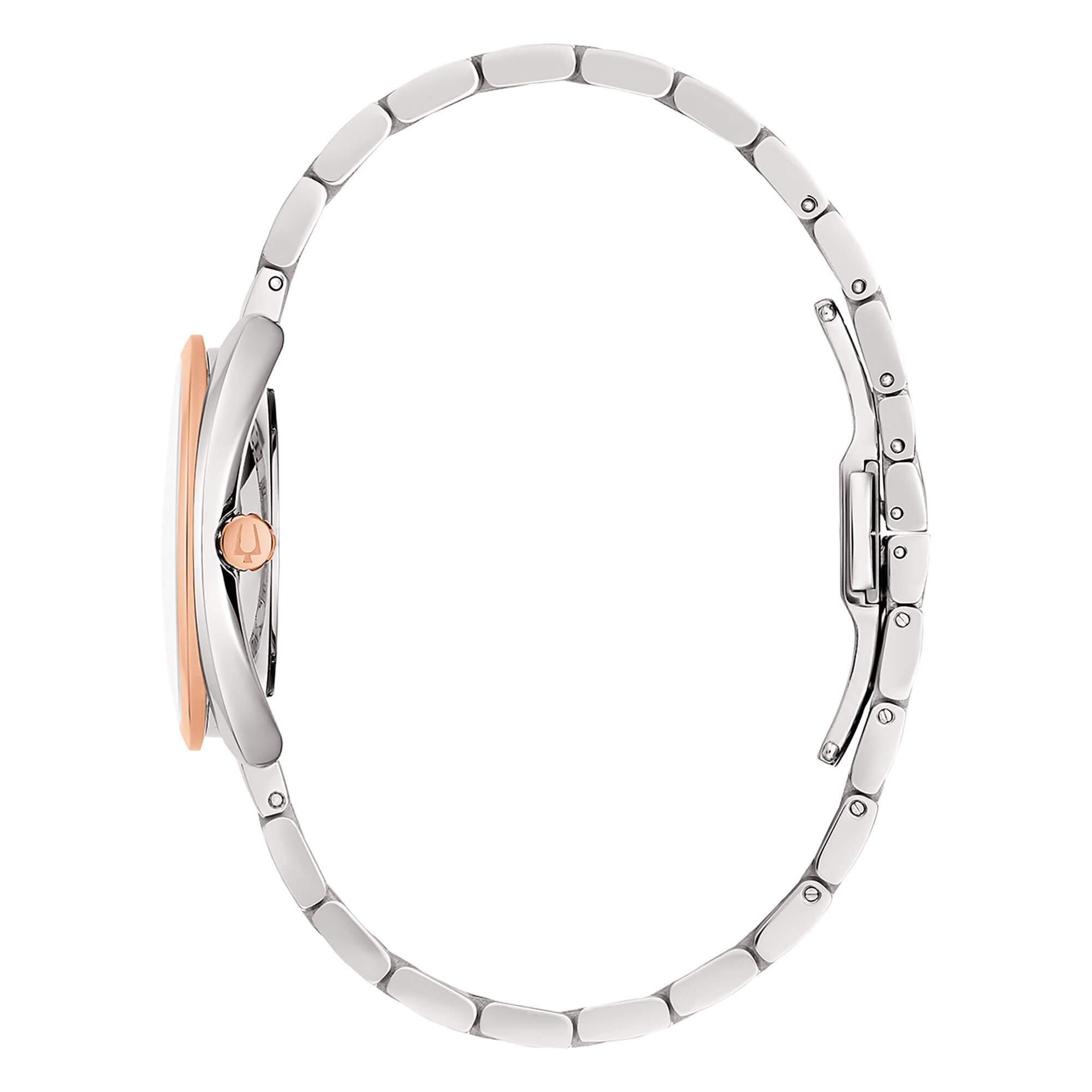 Orologio Donna Bulova Quarzo Solo Tempo Duality Acciaio Bicolore Diamanti 98P219