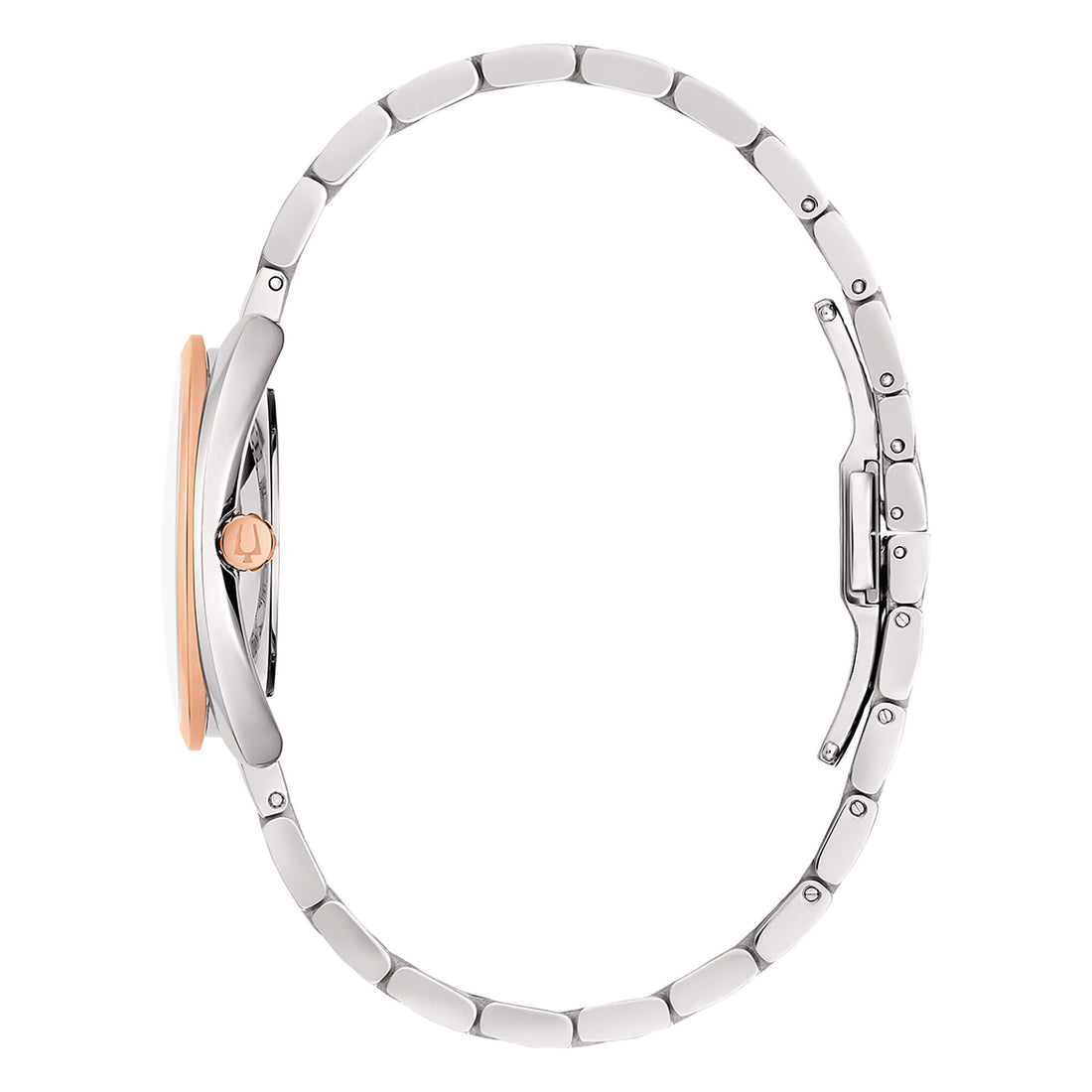 Orologio Donna Bulova Quarzo Solo Tempo Duality Acciaio Bicolore Diamanti 98P219