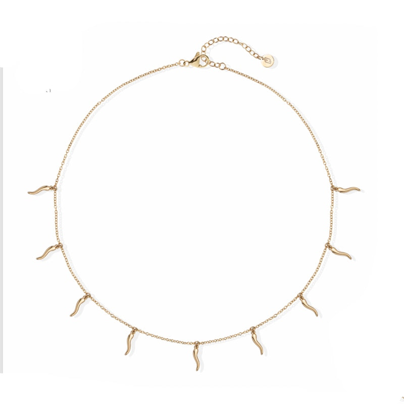 Collana Donna Gioielli Liujo Acciaio Dorato LJ2866