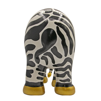 Scultura Elefante Onlylux Zebrolifant Louisa 10 cm Resina Dipinto A Mano 8858831211285
