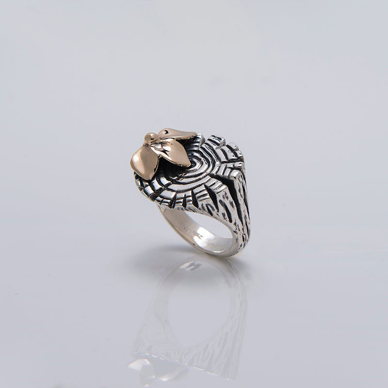 Anello Donna Nemoris Argento 925 Tronco  Misura 12 BAT03
