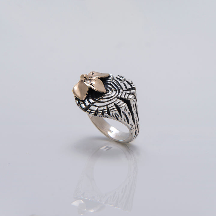 Anello Donna Nemoris Argento 925 Tronco  Misura 12 BAT03