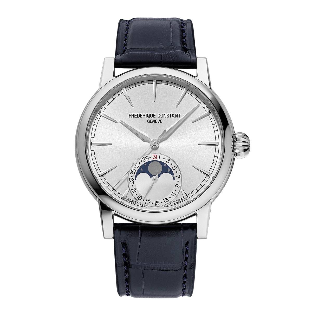 Orologio Uomo Frederique Constant Manifacture MOONPHASE Blu FC-716S3H6