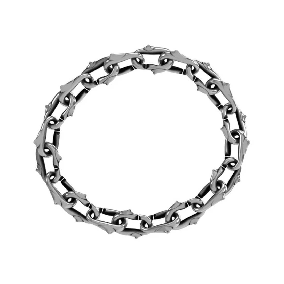 Bracciale Unisex John Richmond Giropolso Spine 10 mm Bronzo Argentato JRTC07BW