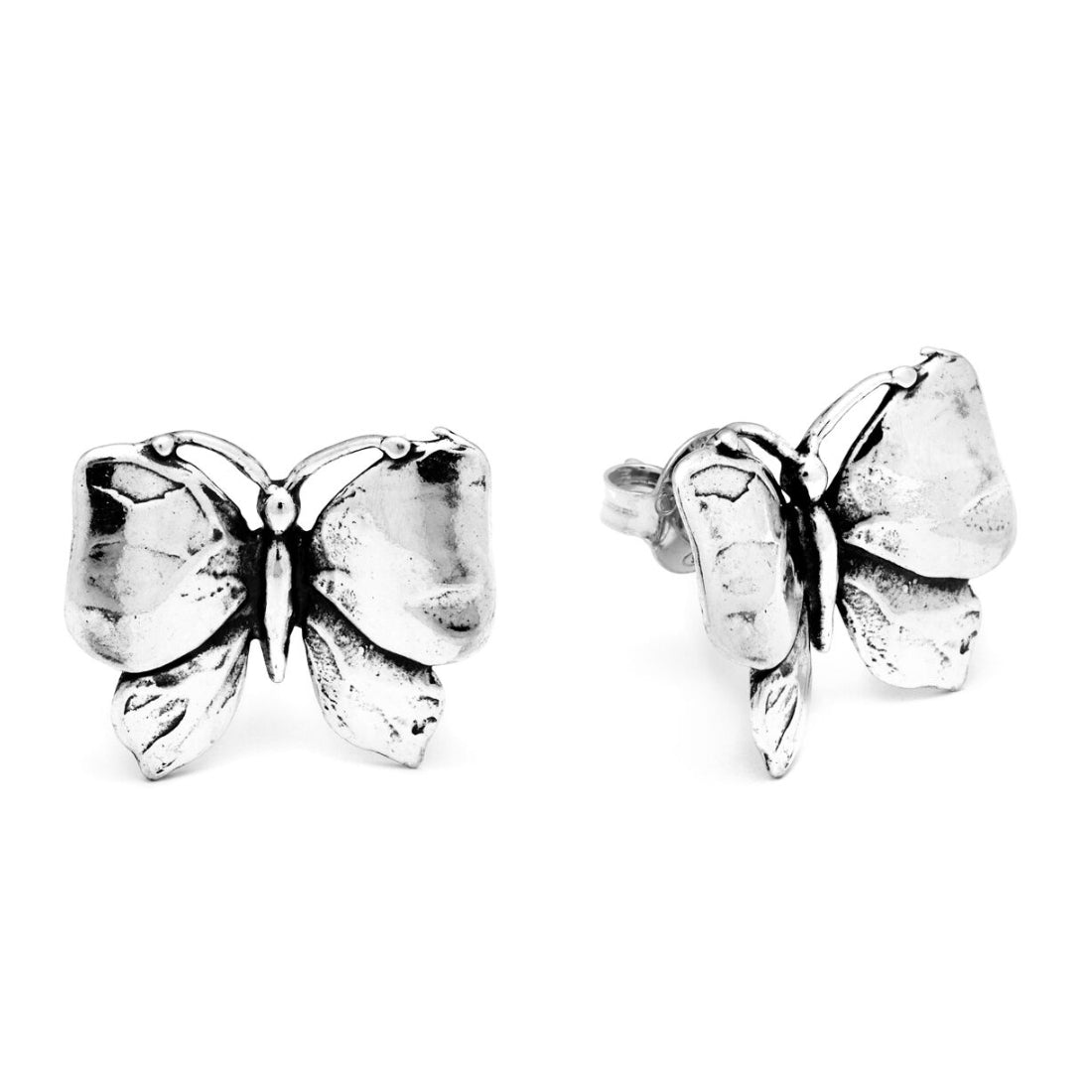 Orecchini Donna Giovanni Raspini Argento 925 Farfalle A Lobo Fatte A Mano 07553