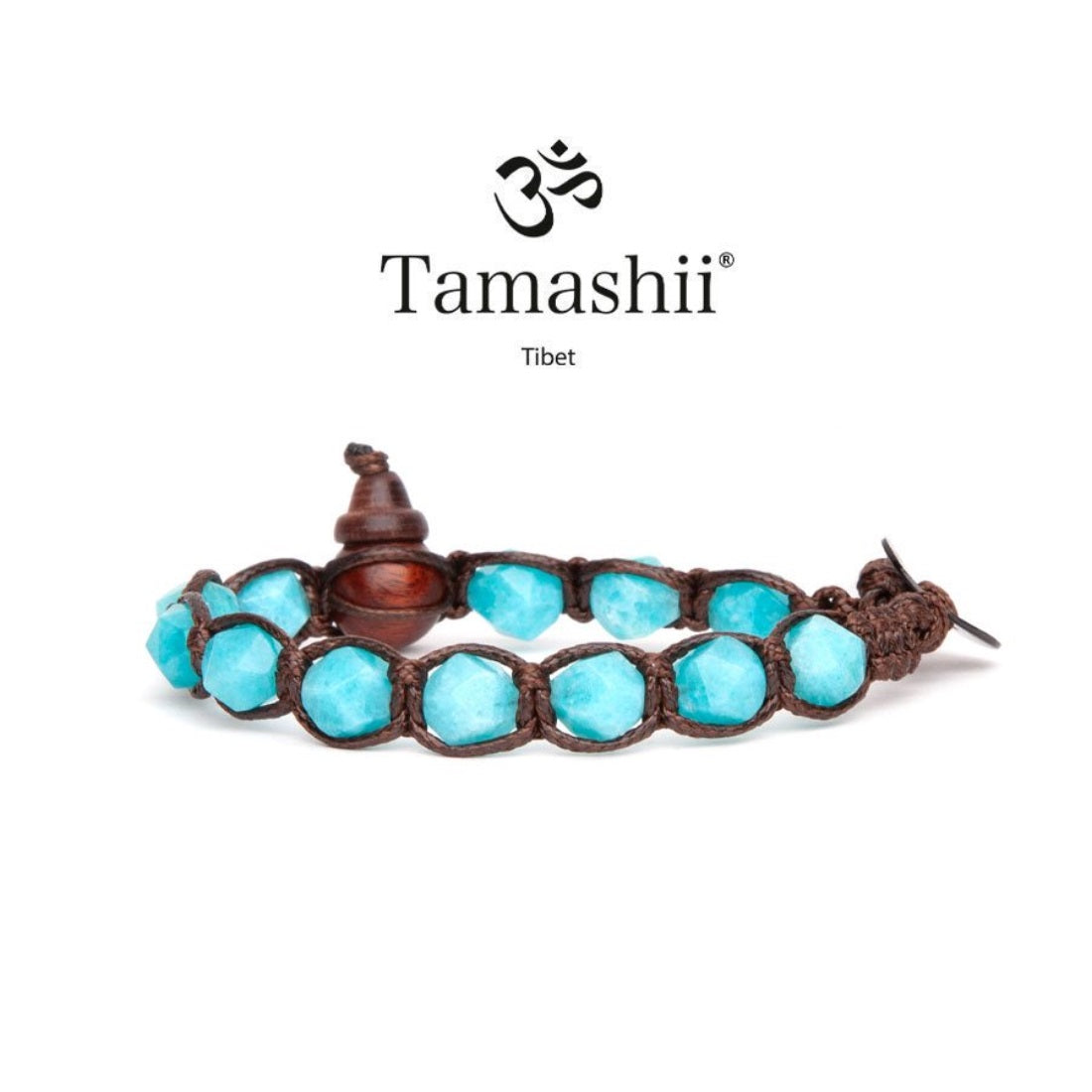 Bracciale Uomo Tamashii Marrone giada verde acqua  Cut BHS911-200