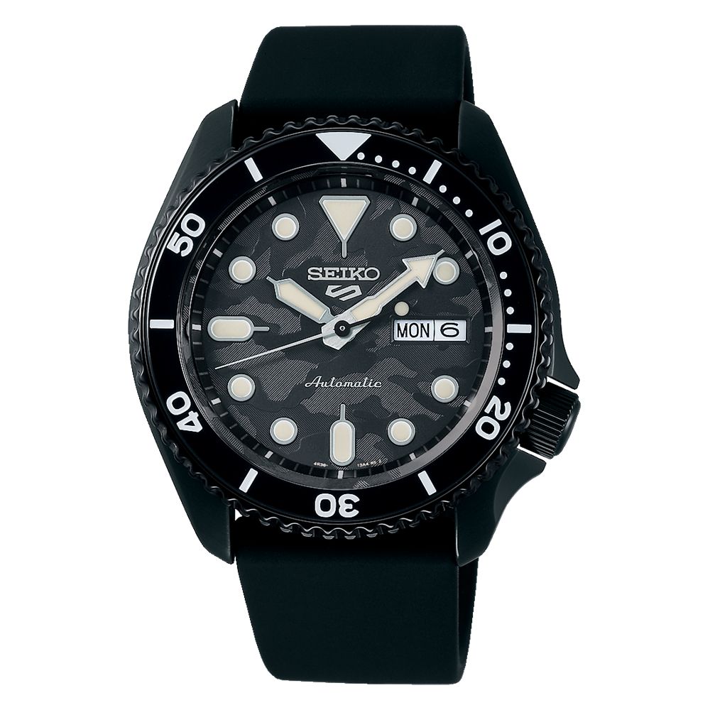 Orologio Uomo Seiko 5 Sport Automatico Total Black Acciaio Edizione Limitata SRPJ39K1