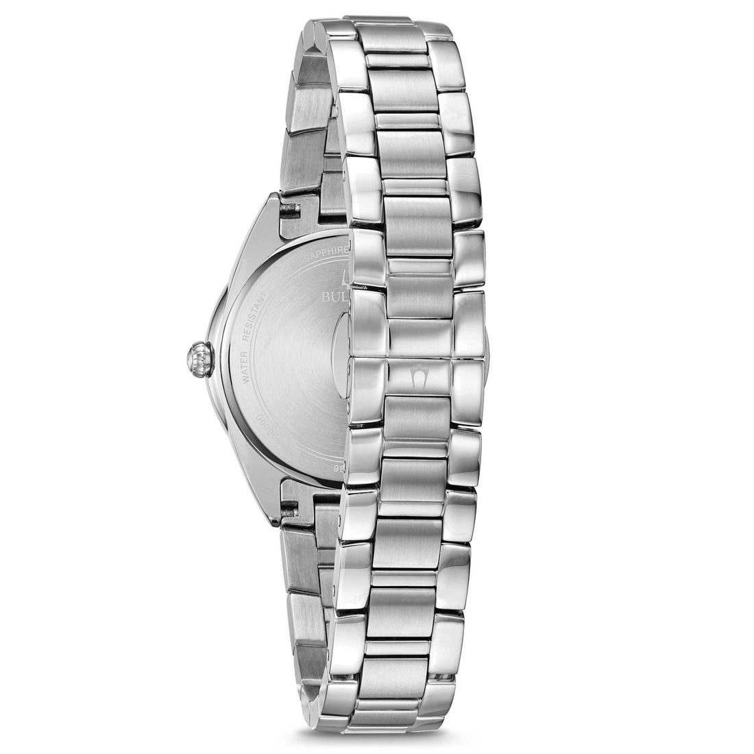 Orologio Donna Bulova Quarzo Solo Tempo Sutton Acciaio Madreperla Nera Diamanti 96P198