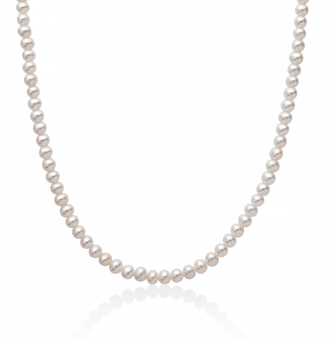 Collana Donna Girocollo Perle Miluna 4,5-5 mm Oro Bianco 18 KT 1MPA455-40NL587
