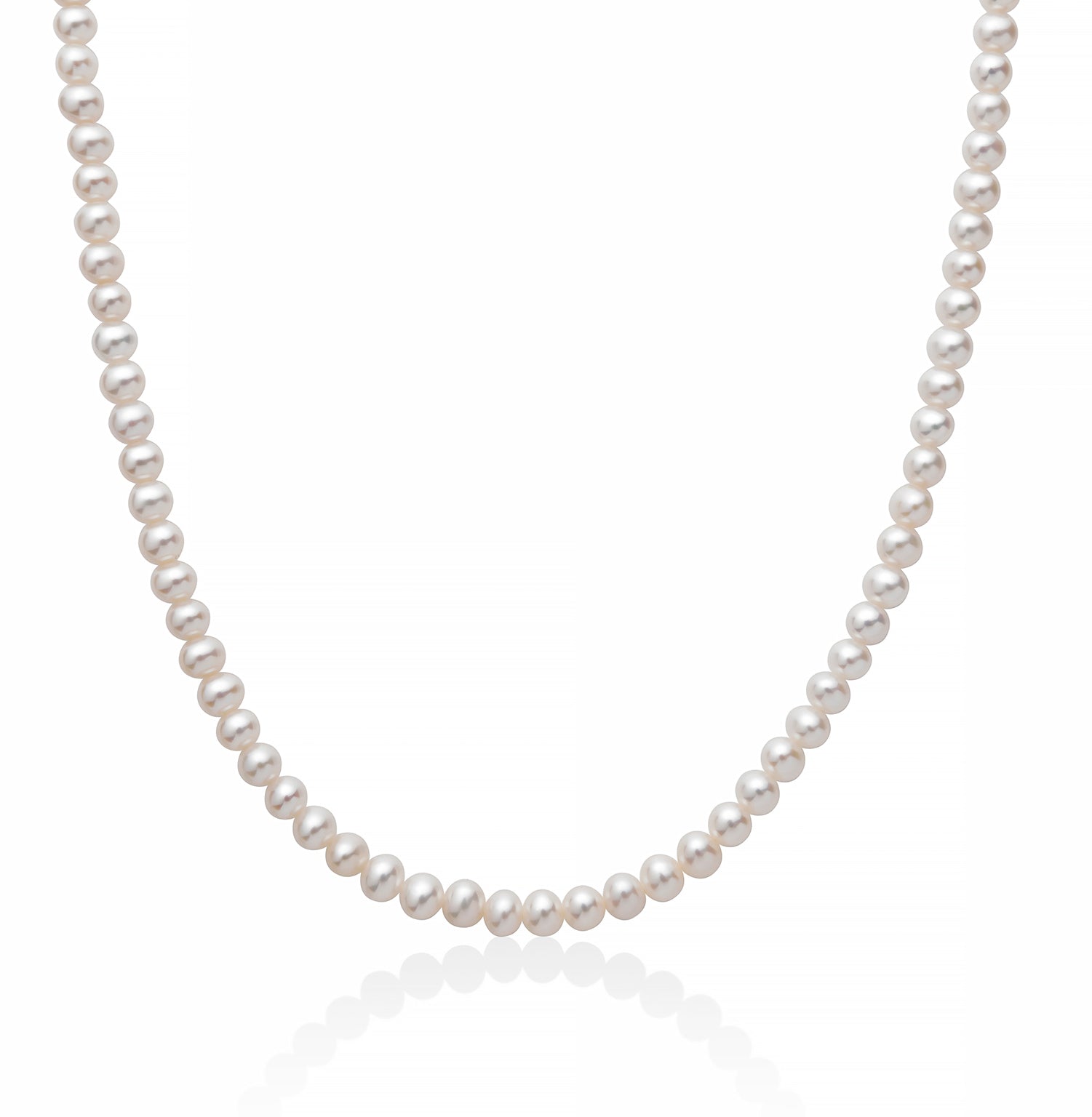 Collana Donna Girocollo Perle Miluna 5,5-6 mm Oro Bianco 18 KT 1MPA556-45NL587