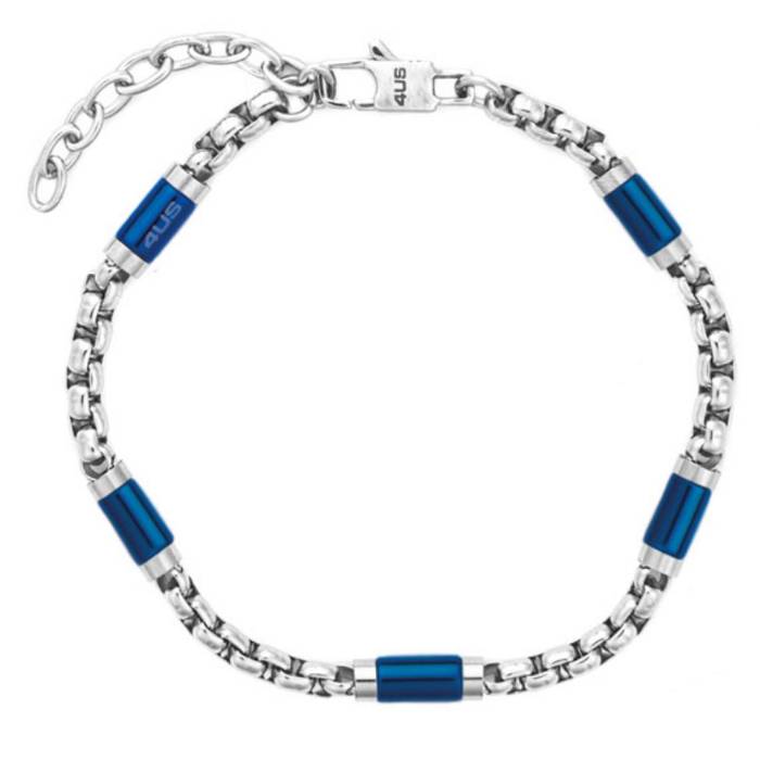 Bracciale Uomo 4US Cesare Paciotti Acciaio Blu 4UBR8656
