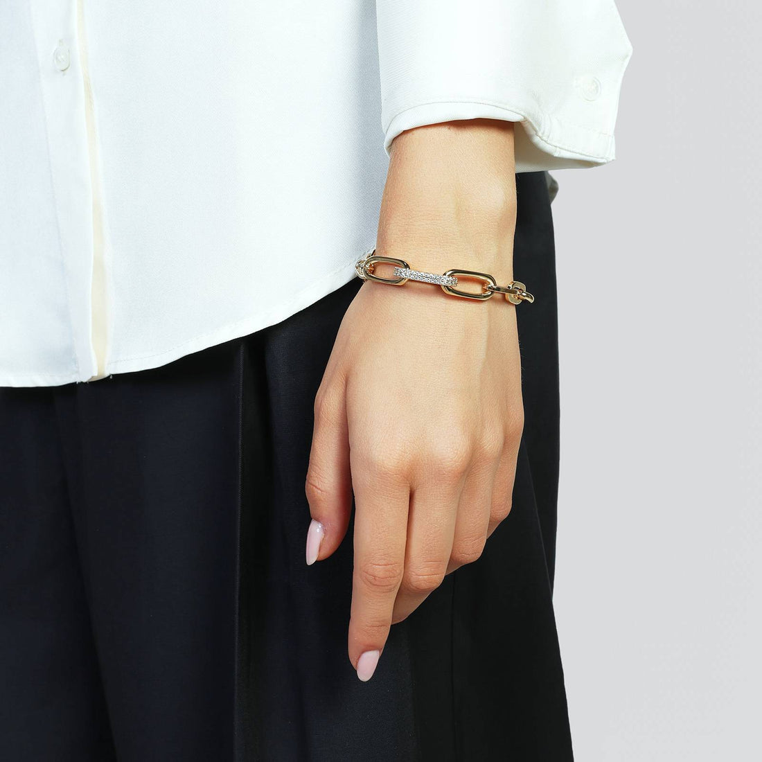 Bracciale Donna Unoaere Bronzo Dorato e zirconi 581493