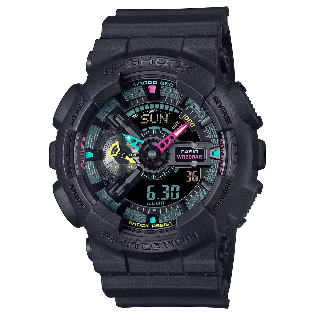 Orologio Uomo Casio G-SHOCK Quarzo Nero Fluorescente GA-110MF-1AER