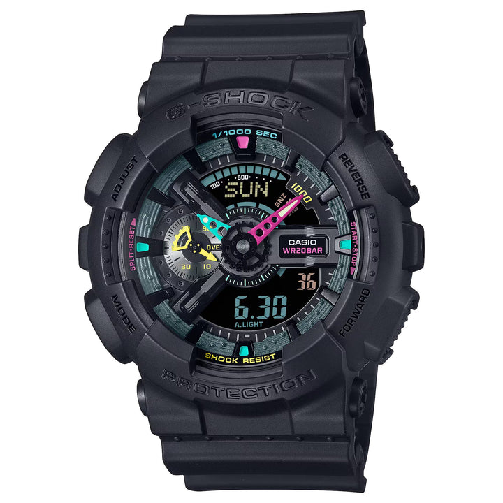 Orologio Uomo Casio G-SHOCK Quarzo Nero Fluorescente GA-110MF-1AER
