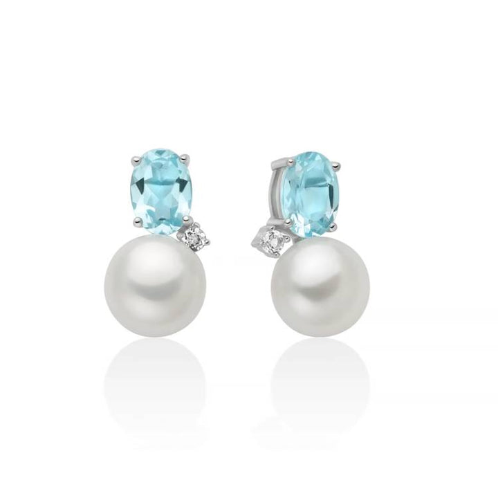 Orecchini Donna Miluna Celestia Argento 925 Perle Gemma Del Cielo PER2968