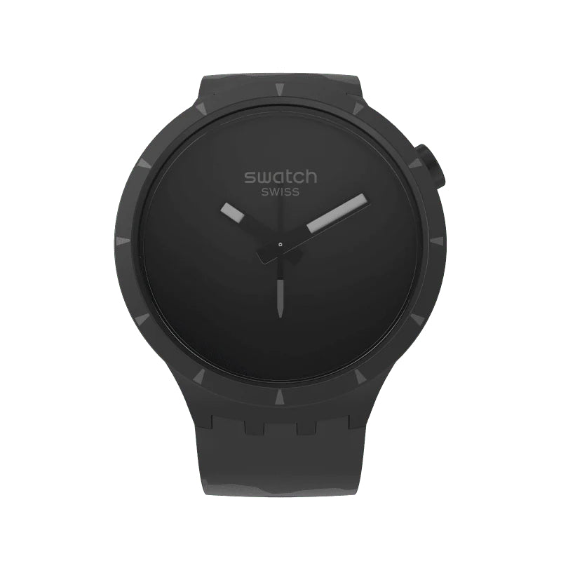 Orologio Uomo Swatch Colours Of Nature Bioceramic Nero Basalto Quarzo SB03B110