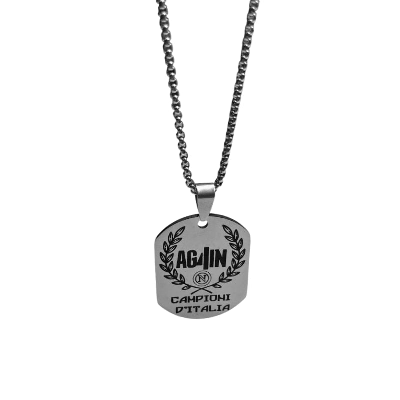 Collana Uomo Re Mida AG4IN Quarto Scudetto Napoli CL-C-10