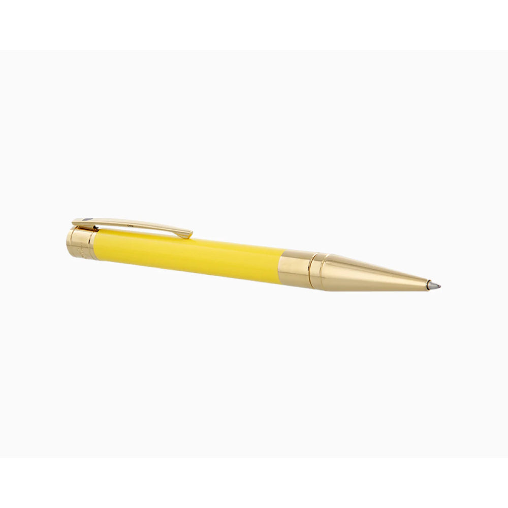 Penna Uomo Dupont Acciaio Dorato Smalto Giallo 265280